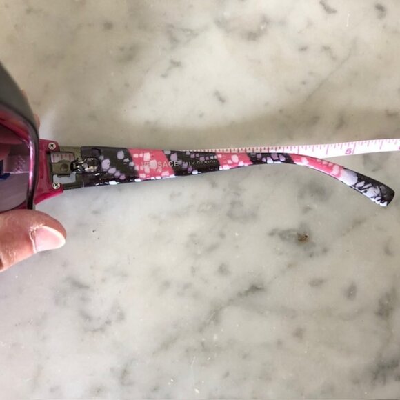 VERSACE Cat Eye Temple Medusa RX Sunglasses Italy Pink White Brown 9617-3 - Picture 13 of 17